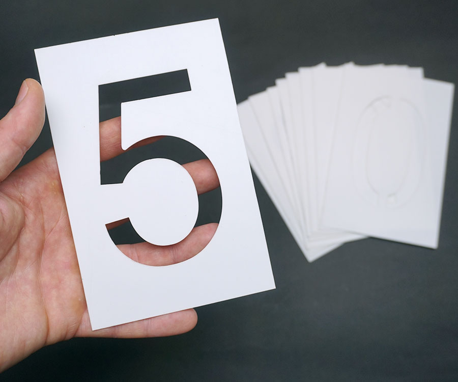 трафареты цифр